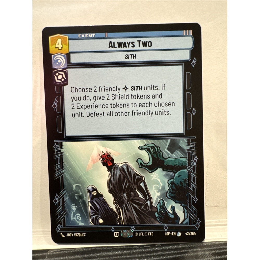 Star Wars Unlimited Always Two 42/264 Legendary Event Card Near Mint